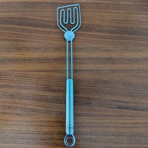 Rosle Stainless Steel Round Handle Utensil Turner for Non Stick Pans